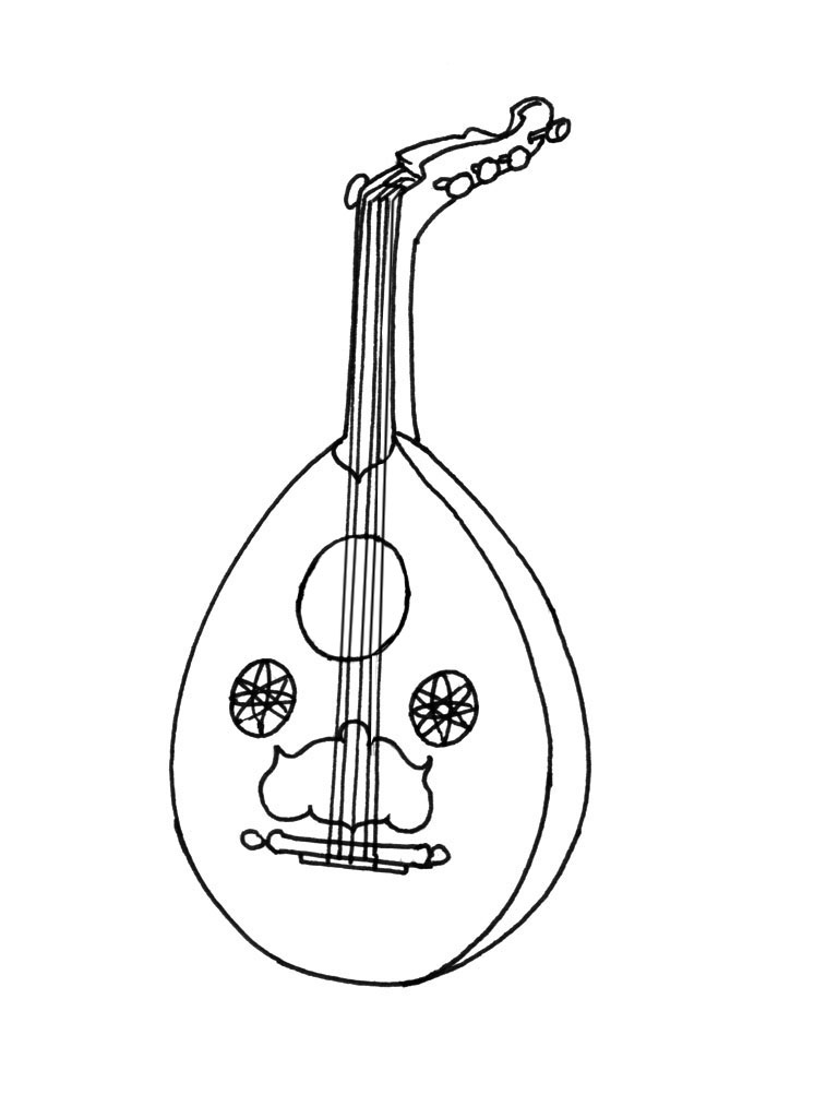 Раскраска: Музыкальные инструменты (объекты) #167154 - Бесплатные раскраски для печати
