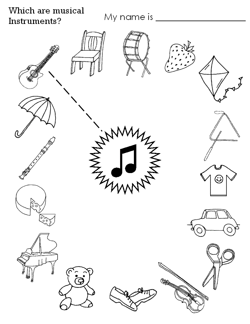 Раскраска: Музыкальные инструменты (объекты) #167359 - Бесплатные раскраски для печати