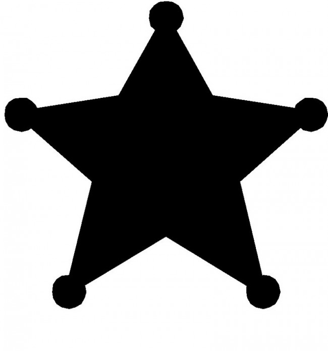 Раскраска: Звезда Шерифа (объекты) #118662 - Бесплатные раскраски для печати