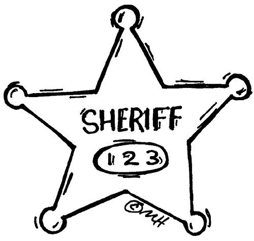 Раскраска: Звезда Шерифа (объекты) #118668 - Бесплатные раскраски для печати