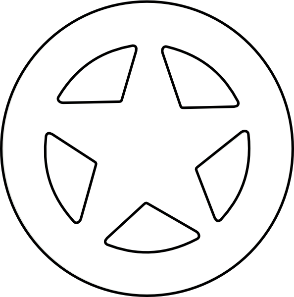 Раскраска: Звезда Шерифа (объекты) #118684 - Бесплатные раскраски для печати