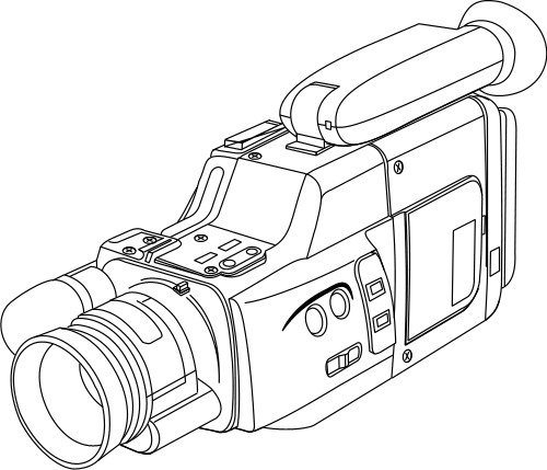 Раскраска: Видеокамера (объекты) #120223 - Бесплатные раскраски для печати
