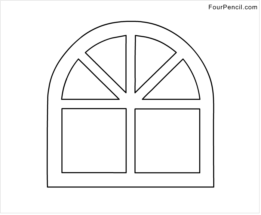 Раскраска: окно (объекты) #168803 - Бесплатные раскраски для печати