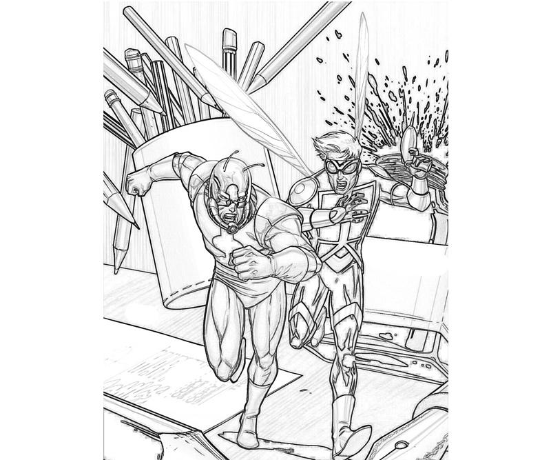 Раскраска: Ant-Man (Супер герой) #77659 - Бесплатные раскраски для печати