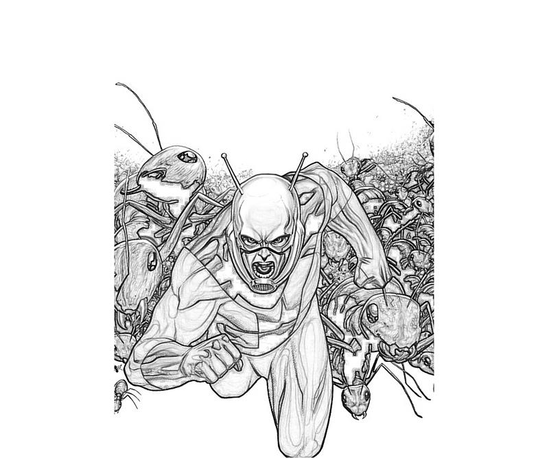 Раскраска: Ant-Man (Супер герой) #77679 - Бесплатные раскраски для печати