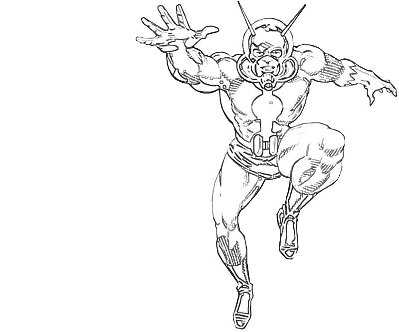 Раскраска: Ant-Man (Супер герой) #77681 - Бесплатные раскраски для печати