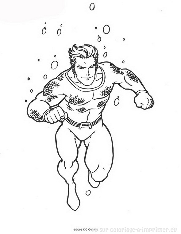 Раскраска: Аквамэн (Супер герой) #84977 - Бесплатные раскраски для печати