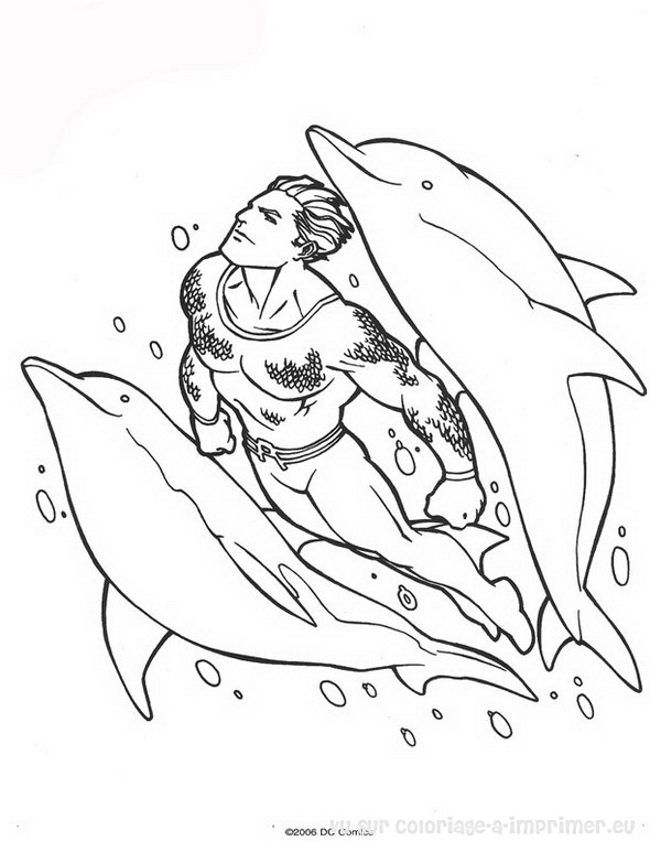 Раскраска: Аквамэн (Супер герой) #85020 - Бесплатные раскраски для печати