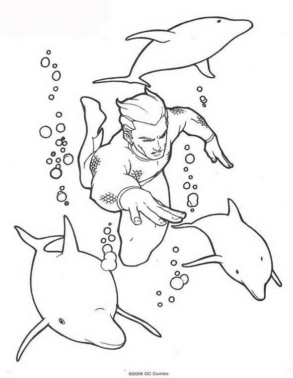 Раскраска: Аквамэн (Супер герой) #85024 - Бесплатные раскраски для печати