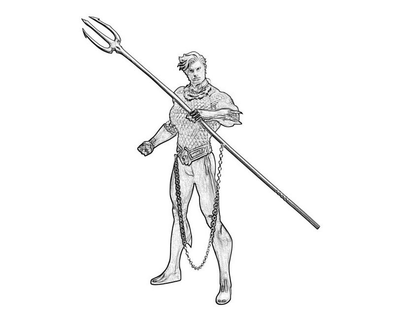 Раскраска: Аквамэн (Супер герой) #85039 - Бесплатные раскраски для печати