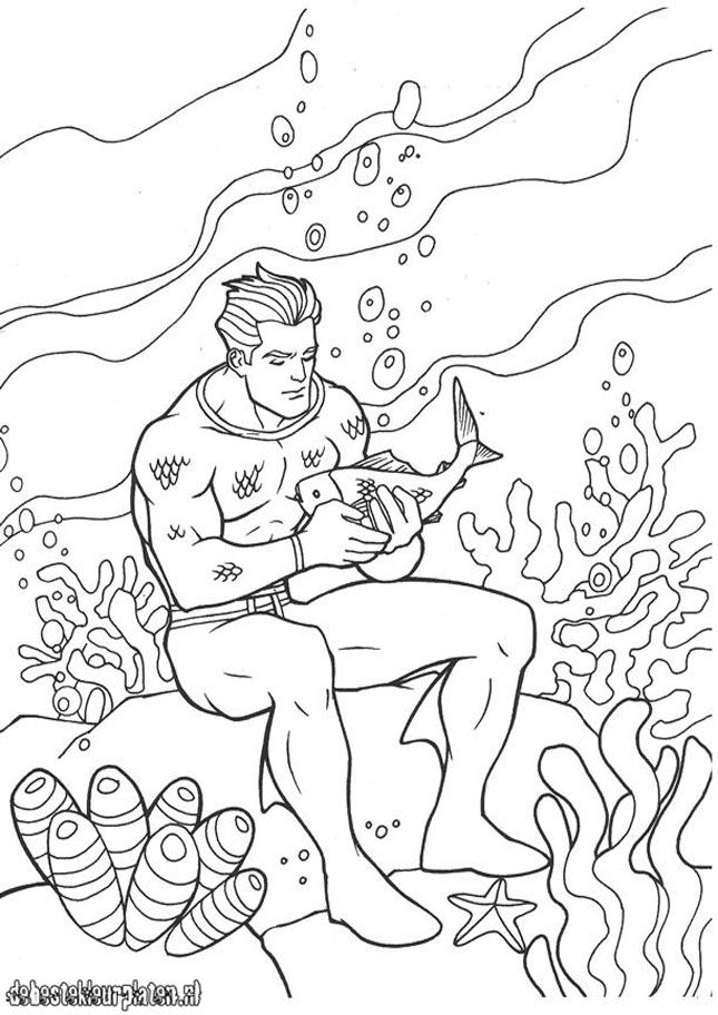 Раскраска: Аквамэн (Супер герой) #85061 - Бесплатные раскраски для печати