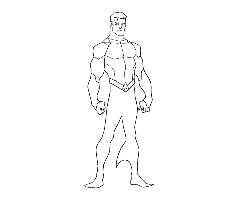 Раскраска: Аквамэн (Супер герой) #85162 - Бесплатные раскраски для печати