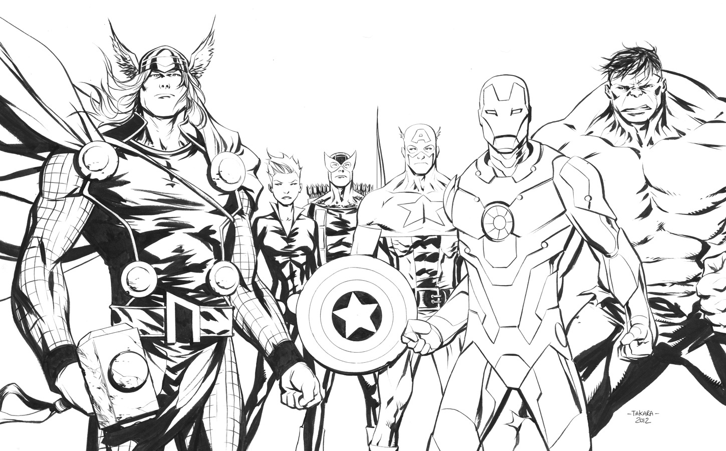 Раскраска: Мстители (Супер герой) #74016 - Бесплатные раскраски для печати