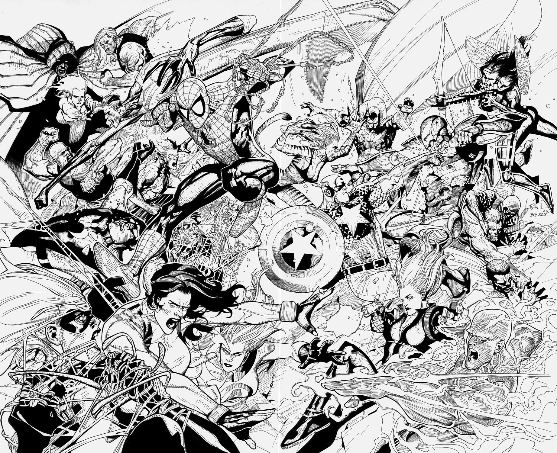 Раскраска: Мстители (Супер герой) #74051 - Бесплатные раскраски для печати