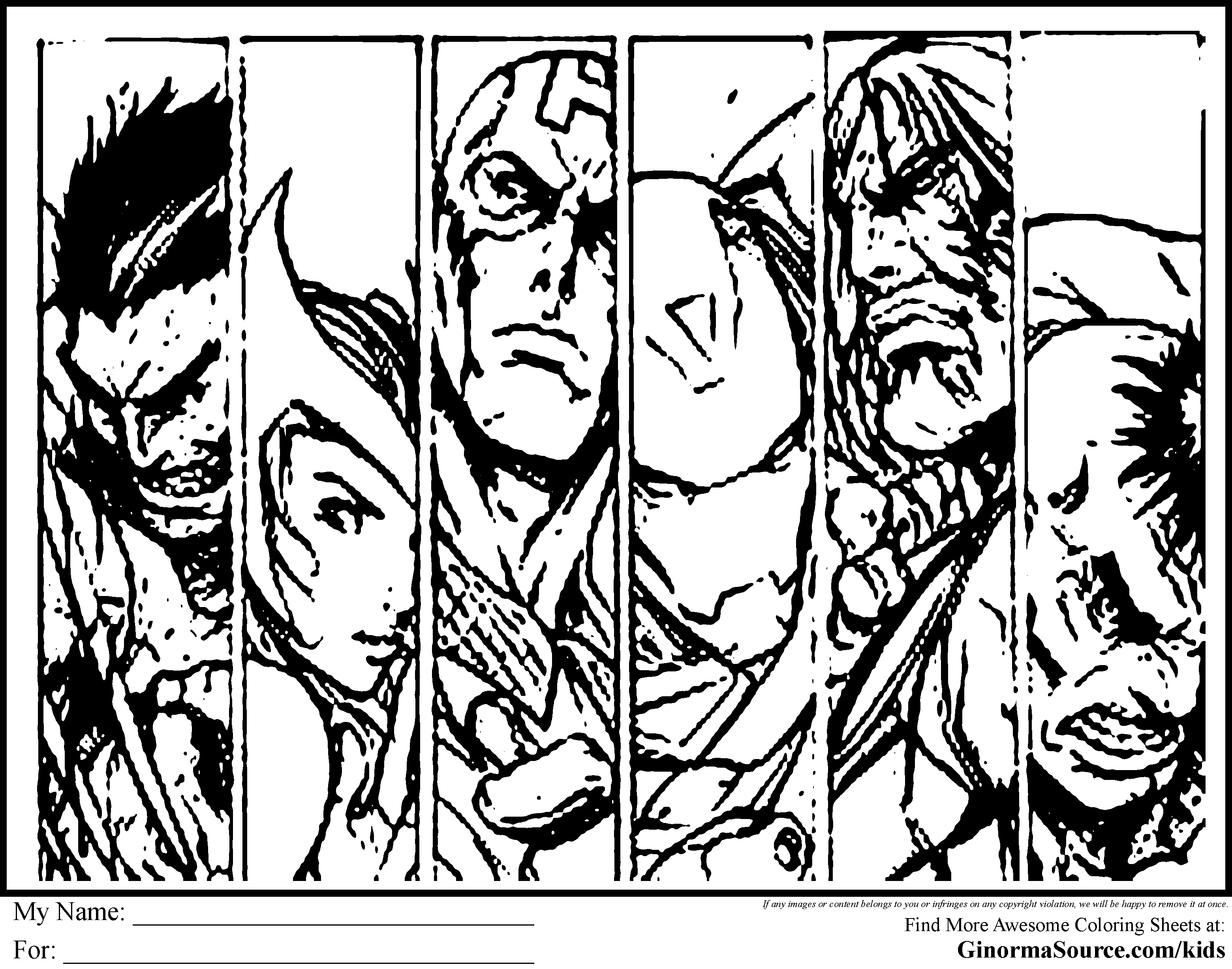 Раскраска: Мстители (Супер герой) #74064 - Бесплатные раскраски для печати