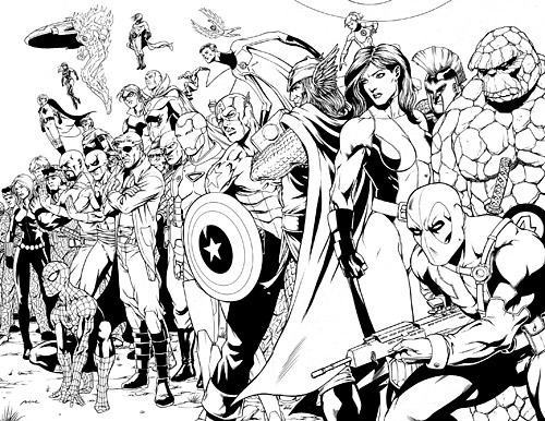 Раскраска: Мстители (Супер герой) #74129 - Бесплатные раскраски для печати