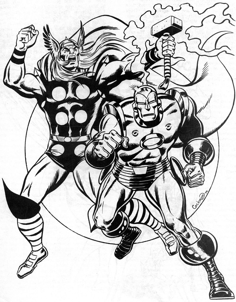 Раскраска: Мстители (Супер герой) #74173 - Бесплатные раскраски для печати