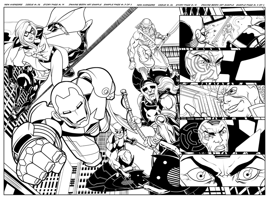 Раскраска: Мстители (Супер герой) #74192 - Бесплатные раскраски для печати