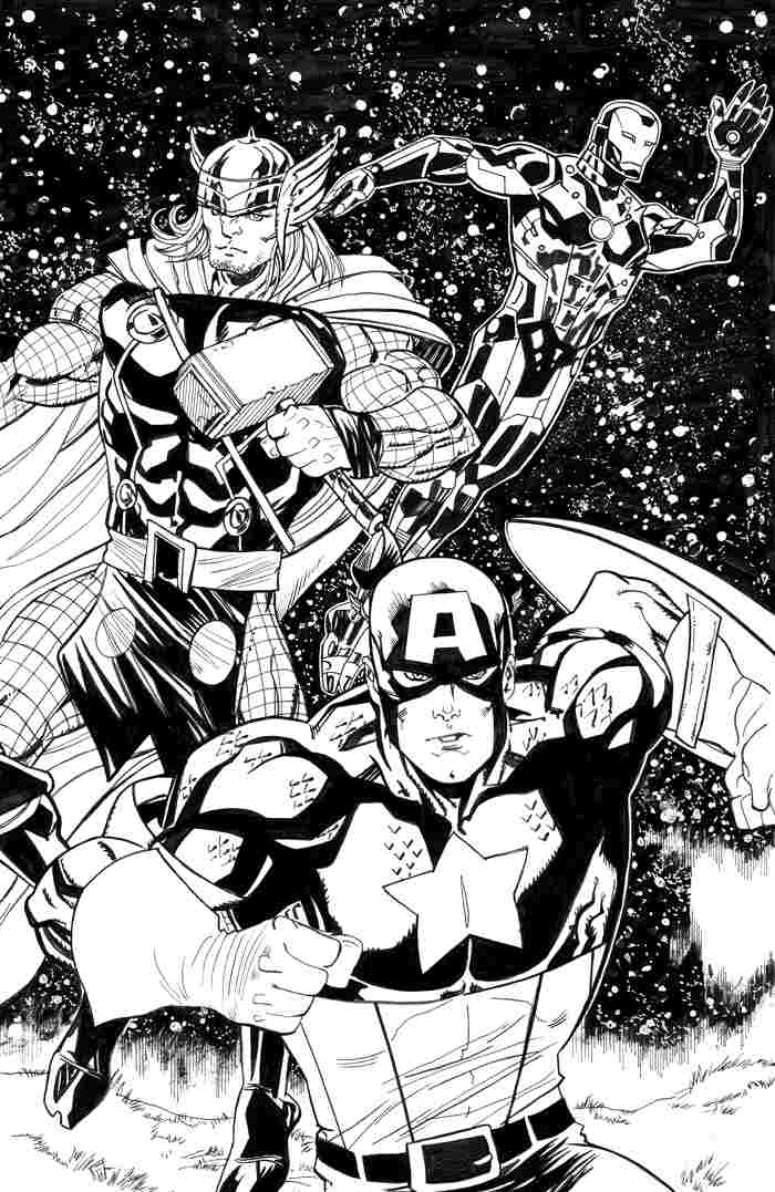 Раскраска: Мстители (Супер герой) #74196 - Бесплатные раскраски для печати