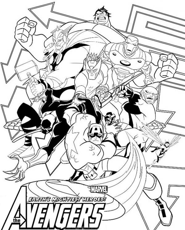 Раскраска: Мстители (Супер герой) #74228 - Бесплатные раскраски для печати