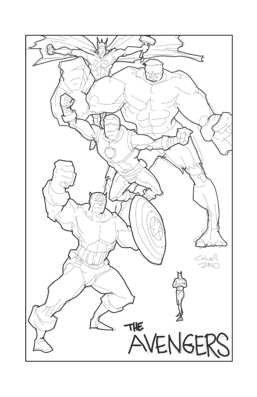Раскраска: Мстители (Супер герой) #74229 - Бесплатные раскраски для печати