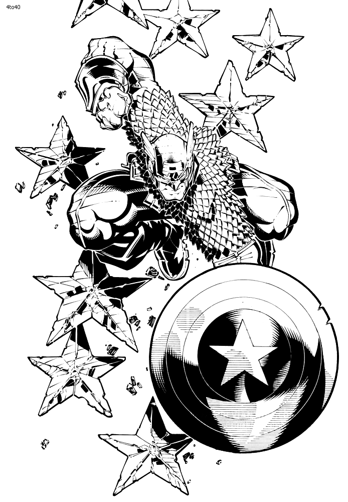 Раскраска: Мстители (Супер герой) #74261 - Бесплатные раскраски для печати