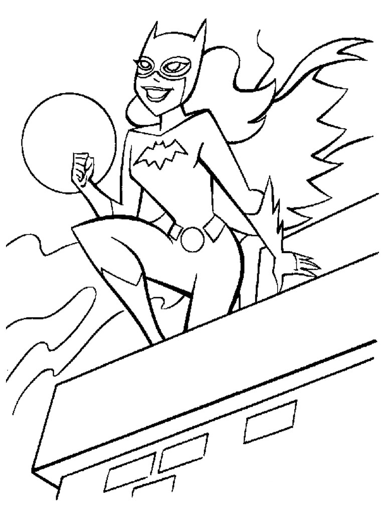 Раскраска: Batgirl (Супер герой) #77728 - Бесплатные раскраски для печати