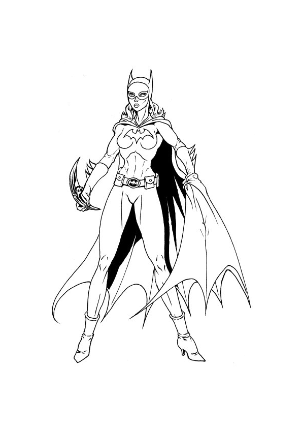 Раскраска: Batgirl (Супер герой) #77730 - Бесплатные раскраски для печати