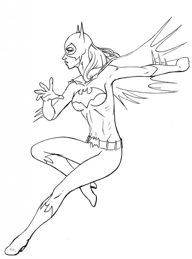 Раскраска: Batgirl (Супер герой) #77746 - Бесплатные раскраски для печати