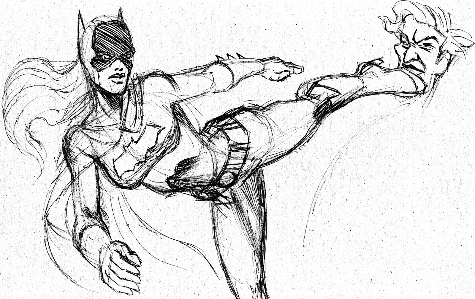 Раскраска: Batgirl (Супер герой) #77747 - Бесплатные раскраски для печати