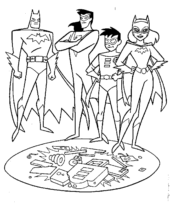 Раскраска: Batgirl (Супер герой) #77856 - Бесплатные раскраски для печати