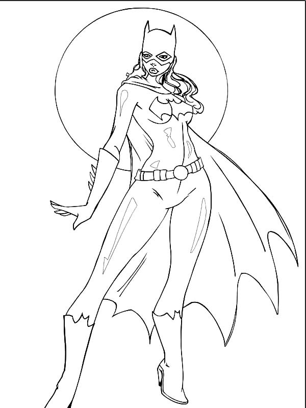 Раскраска: Batgirl (Супер герой) #77908 - Бесплатные раскраски для печати