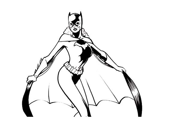 Раскраска: Batgirl (Супер герой) #77909 - Бесплатные раскраски для печати