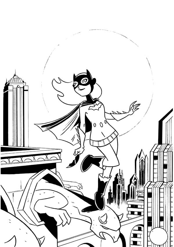 Раскраска: Batgirl (Супер герой) #77971 - Бесплатные раскраски для печати