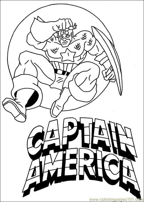 Раскраска: Капитан америка (Супер герой) #76569 - Бесплатные раскраски для печати