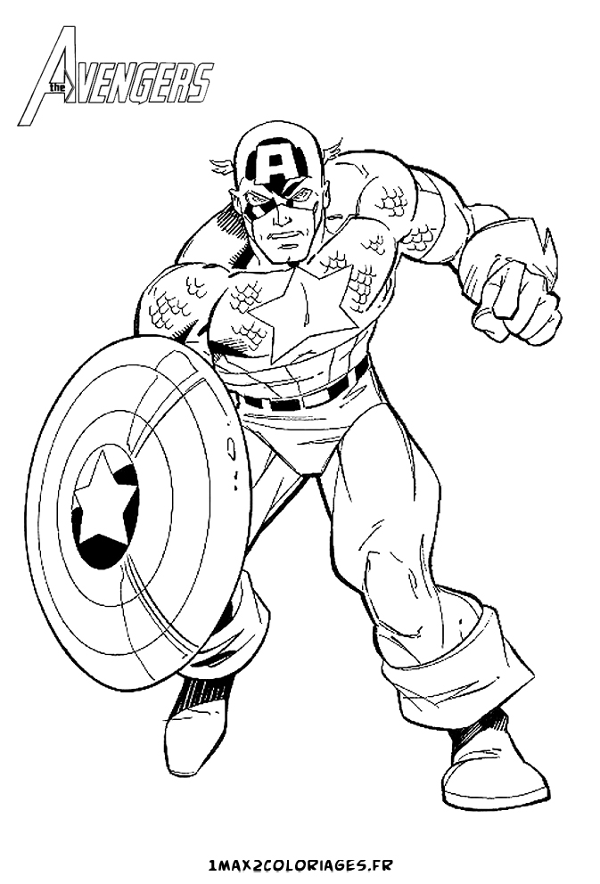 Раскраска: Капитан америка (Супер герой) #76605 - Бесплатные раскраски для печати