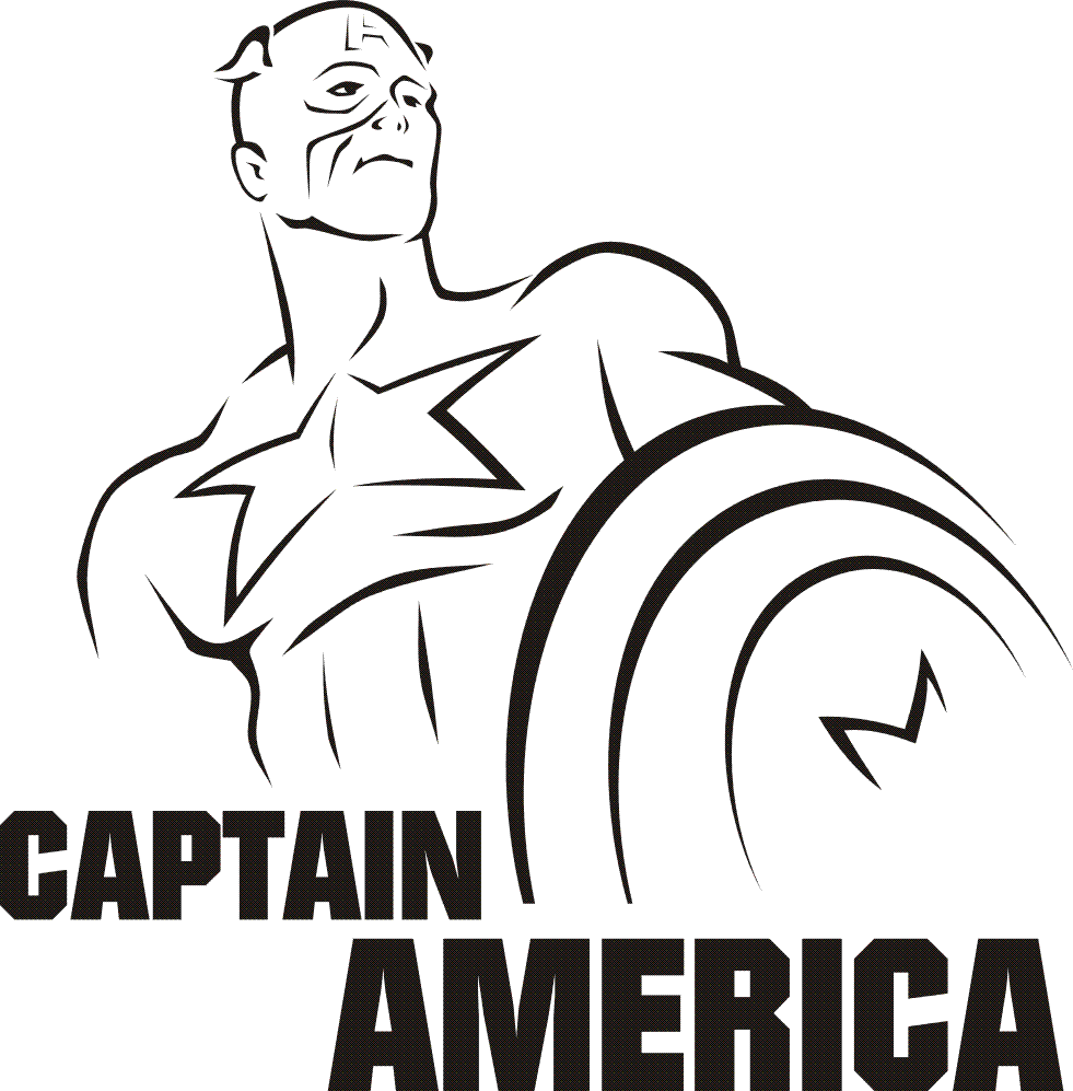 Раскраска: Капитан америка (Супер герой) #76627 - Бесплатные раскраски для печати