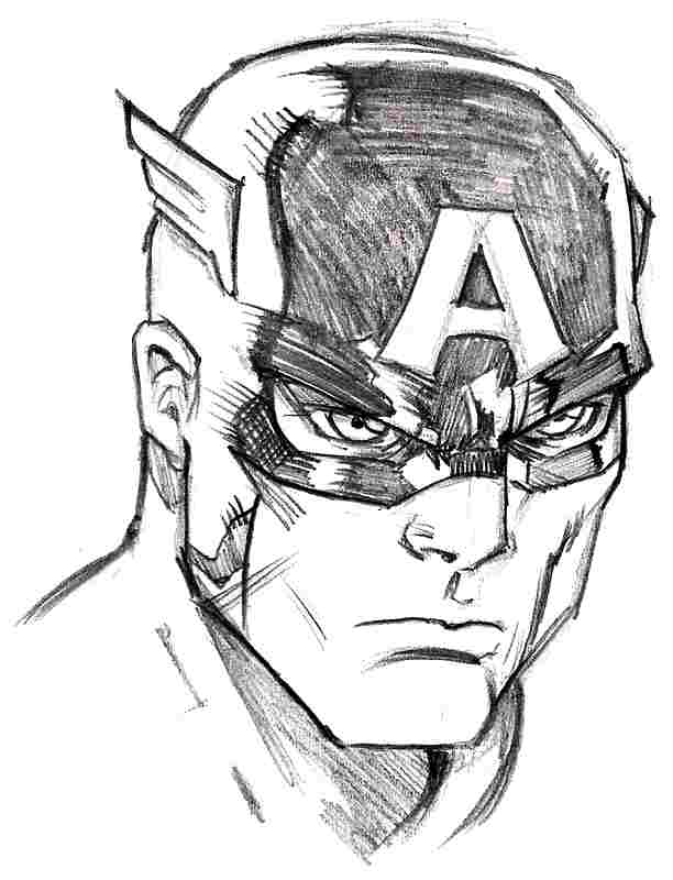 Раскраска: Капитан америка (Супер герой) #76665 - Бесплатные раскраски для печати