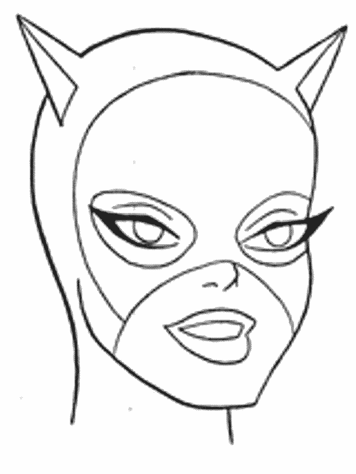 Раскраска: Catwoman (Супер герой) #78048 - Бесплатные раскраски для печати