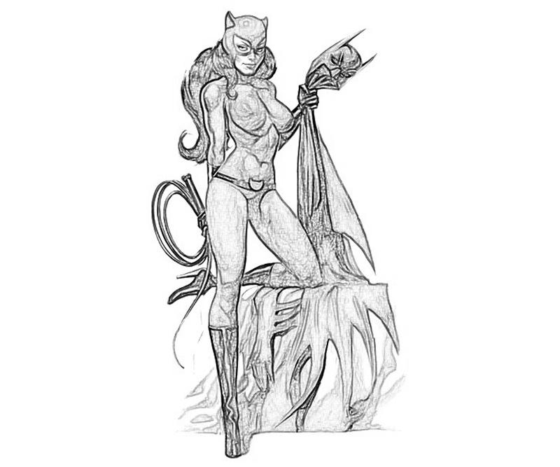 Раскраска: Catwoman (Супер герой) #78070 - Бесплатные раскраски для печати