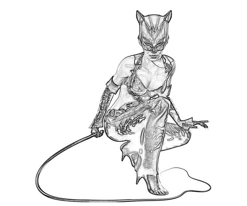 Раскраска: Catwoman (Супер герой) #78072 - Бесплатные раскраски для печати