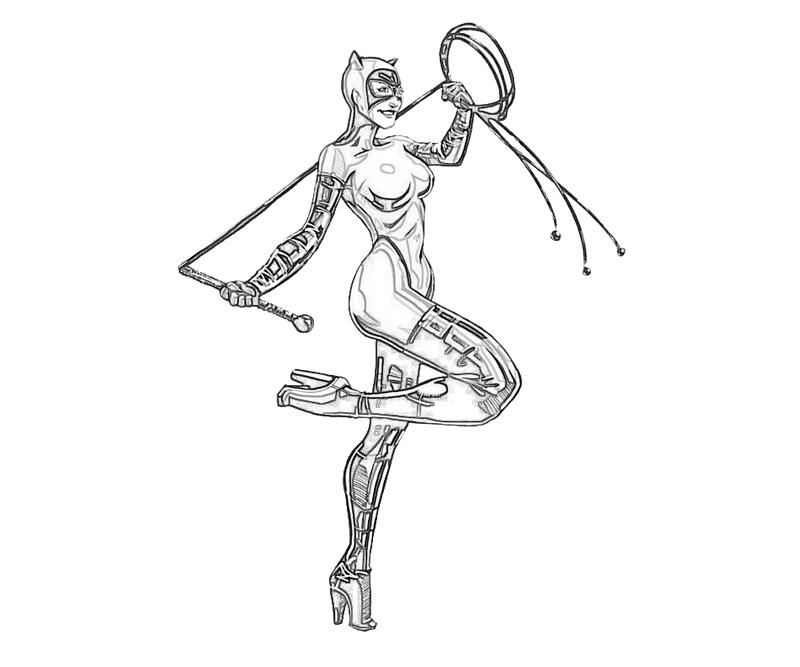 Раскраска: Catwoman (Супер герой) #78095 - Бесплатные раскраски для печати