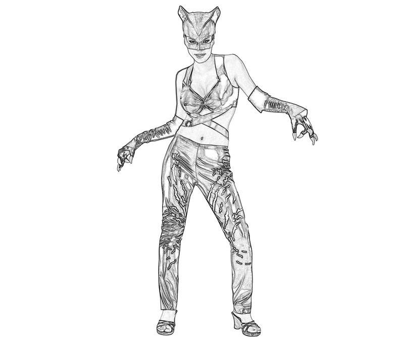 Раскраска: Catwoman (Супер герой) #78103 - Бесплатные раскраски для печати