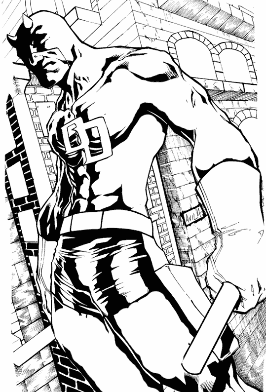 Раскраска: смельчак (Супер герой) #78212 - Бесплатные раскраски для печати