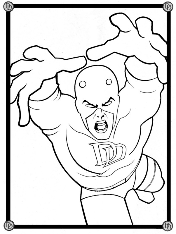 Раскраска: смельчак (Супер герой) #78226 - Бесплатные раскраски для печати