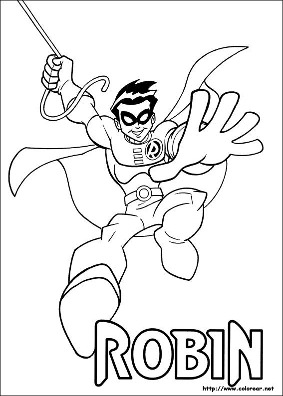 Раскраска: Super Heroes DC Comics (Супер герой) #80120 - Бесплатные раскраски для печати