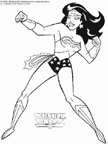 Раскраска: Super Heroes DC Comics (Супер герой) #80124 - Бесплатные раскраски для печати