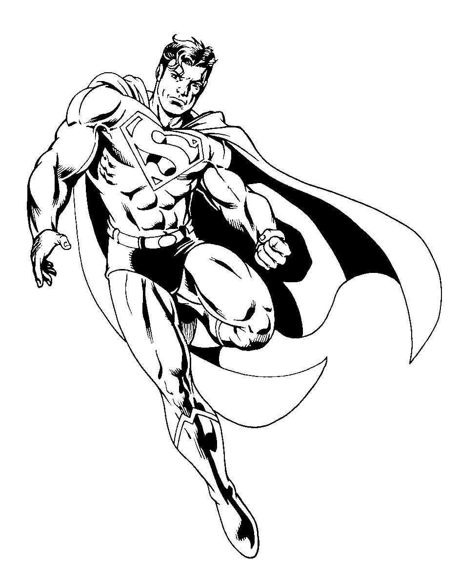 Раскраска: Super Heroes DC Comics (Супер герой) #80221 - Бесплатные раскраски для печати