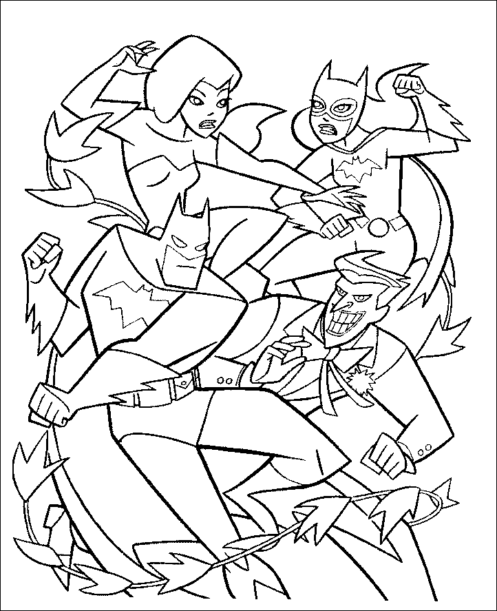 Раскраска: Super Heroes DC Comics (Супер герой) #80225 - Бесплатные раскраски для печати