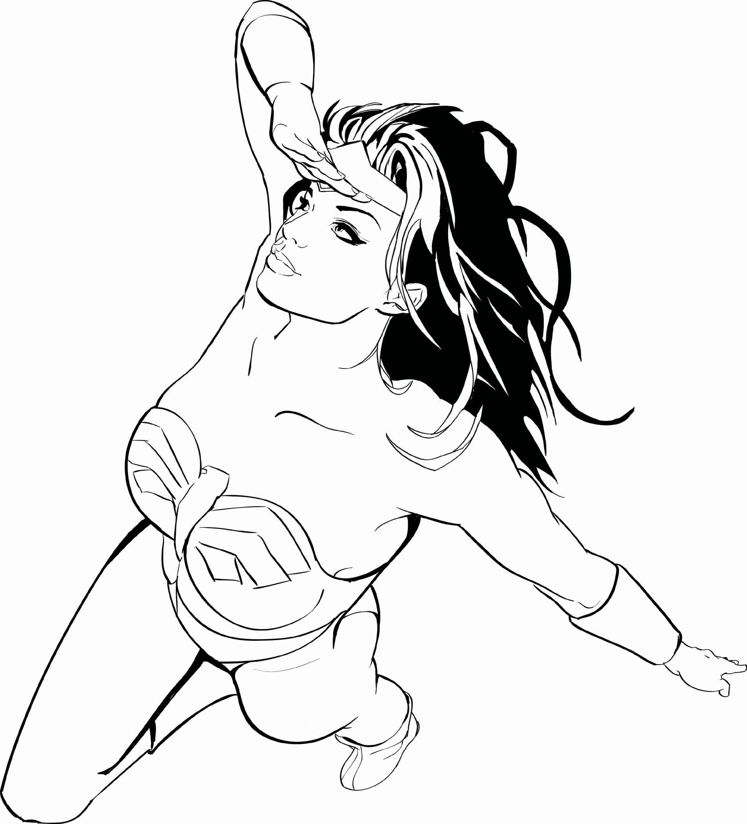 Раскраска: Super Heroes DC Comics (Супер герой) #80233 - Бесплатные раскраски для печати